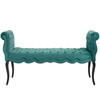 Adelia Chesterfield Style Button Tufted Performance Velvet Bench / EEI-3018