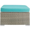 Repose Outdoor Patio Upholstered Fabric Ottoman / EEI-2962