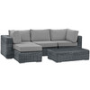 Summon 5 Piece Outdoor Patio Sunbrella® Sectional Set / EEI-1904