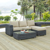 Summon 3 Piece Outdoor Patio Sunbrella® Sectional Set / EEI-1903