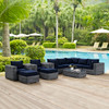 Summon 10 Piece Outdoor Patio Sunbrella® Sectional Set / EEI-1902