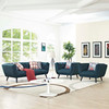 Bestow 3 Piece Upholstered Fabric Sofa and Armchair Set / EEI-2977