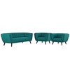 Bestow 3 Piece Upholstered Fabric Sofa and Armchair Set / EEI-2977