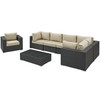 Sojourn 7 Piece Outdoor Patio Sunbrella® Sectional Set / EEI-1878