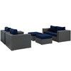 Sojourn 5 Piece Outdoor Patio Sunbrella® Sectional Set / EEI-1879