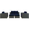 Sojourn 5 Piece Outdoor Patio Sunbrella® Sectional Set / EEI-1879