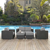 Sojourn 5 Piece Outdoor Patio Sunbrella® Sectional Set / EEI-1879