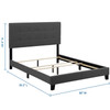 Amira King Upholstered Fabric Bed / MOD-6002