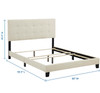 Amira King Upholstered Fabric Bed / MOD-6002