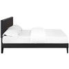 Macie Full Vinyl Platform Bed with Squared Tapered Legs / MOD-5968