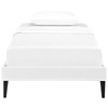 Tessie Twin Vinyl Bed Frame with Squared Tapered Legs / MOD-5894