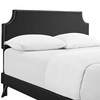 Corene Full Vinyl Platform Bed with Round Splayed Legs / MOD-5944