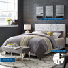 Amira Upholstered Fabric Full Bed / MOD-6000
