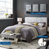 Amira Full Upholstered Fabric Bed / MOD-6000