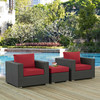 Sojourn 3 Piece Outdoor Patio Sunbrella® Sectional Set / EEI-1891