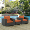 Sojourn 3 Piece Outdoor Patio Sunbrella® Sectional Set / EEI-1891