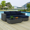 Sojourn 3 Piece Outdoor Patio Sunbrella® Sectional Set / EEI-1889