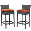 Summon 2 Piece Outdoor Patio Sunbrella® Pub Set / EEI-2197