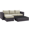 Convene 3 Piece Outdoor Patio Sofa Set / EEI-2178