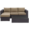 Convene 3 Piece Outdoor Patio Sofa Set / EEI-2178