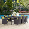 Convene 9 Piece Outdoor Patio Dining Set / EEI-2217