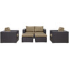 Convene 5 Piece Outdoor Patio Sofa Set / EEI-2158