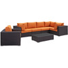 Convene 7 Piece Outdoor Patio Sectional Set / EEI-2157