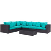 Convene 7 Piece Outdoor Patio Sectional Set / EEI-2168