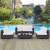 Convene 5 Piece Outdoor Patio Sectional Set / EEI-2163