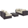 Convene 5 Piece Outdoor Patio Sectional Set / EEI-2163