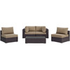 Convene 5 Piece Outdoor Patio Sectional Set / EEI-2163