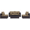 Convene 5 Piece Outdoor Patio Sectional Set / EEI-2163