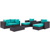Convene 8 Piece Outdoor Patio Sectional Set / EEI-2206