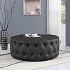 Amour Upholstered Vinyl Ottoman / EEI-2224