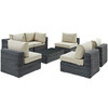 Summon 7 Piece Outdoor Patio Sunbrella® Sectional Set / EEI-1897