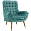 Suggest Button Tufted Performance Velvet Lounge Chair / EEI-3001