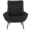 Suggest Button Tufted Performance Velvet Lounge Chair / EEI-3001