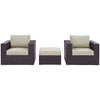 Convene 3 Piece Outdoor Patio Sofa Set / EEI-2174