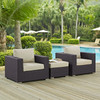 Convene 3 Piece Outdoor Patio Sofa Set / EEI-2174