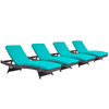 Convene Chaise Outdoor Patio Set of 4 / EEI-2429