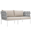 Harmony Outdoor Patio Aluminum Loveseat / EEI-2603