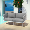 Harmony Outdoor Patio Aluminum Loveseat / EEI-2603