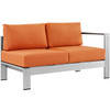 Shore 4 Piece Outdoor Patio Aluminum Sectional Sofa Set / EEI-2563