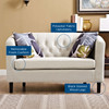 Prospect Upholstered Fabric Loveseat / EEI-2614