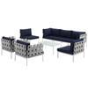 Harmony 8 Piece Outdoor Patio Aluminum Sectional Sofa Set / EEI-2619