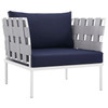 Harmony 8 Piece Outdoor Patio Aluminum Sectional Sofa Set / EEI-2619