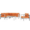 Shore 5 Piece Outdoor Patio Aluminum Sectional Sofa Set / EEI-2560