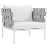 Harmony 3 Piece Outdoor Patio Aluminum Sectional Sofa Set / EEI-2618