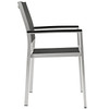 Shore Dining Chair Outdoor Patio Aluminum Set of 2 / EEI-2586