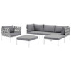 Harmony 6 Piece Outdoor Patio Aluminum Sectional Sofa Set / EEI-2626